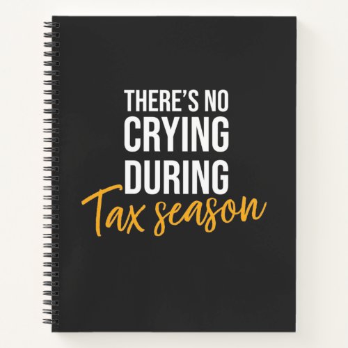 Accountant In Tax Season Notebook