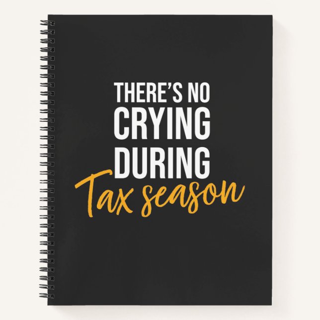 Accountant In Tax Season Notebook (Front)