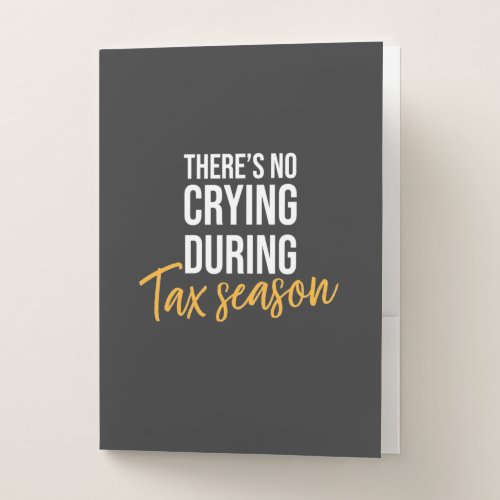 Accountant In Tax Season Pocket Folder