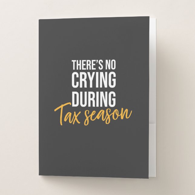 Accountant In Tax Season Pocket Folder (Front)