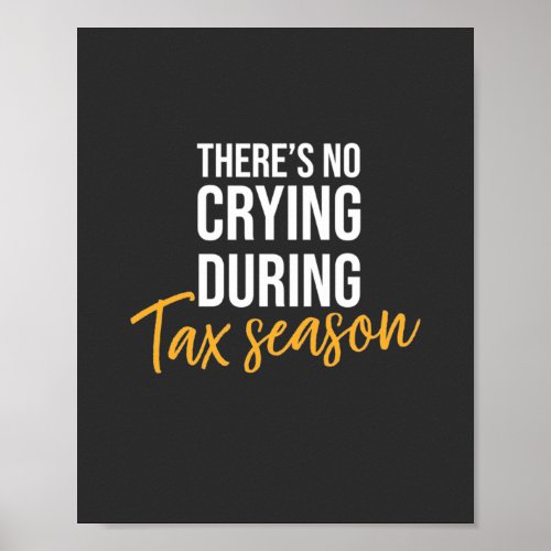 Accountant In Tax Season Poster