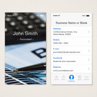 iphone business card template