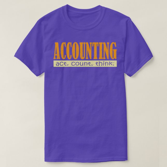 Accountant Jokes Bookkeeper Financial Consultant C T-Shirt (Design Front)