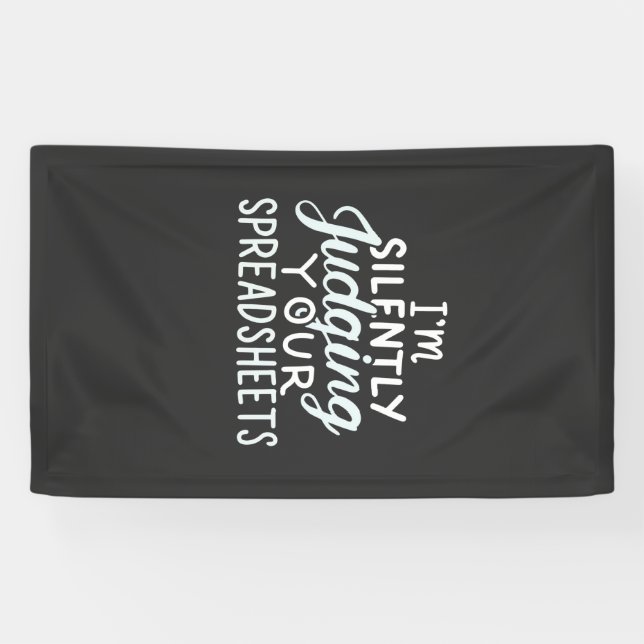 Accountant Judging Your Spreadsheets Banner (Horizontal)