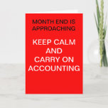 Accountant - Keep Calm Accounting - Birthday Card