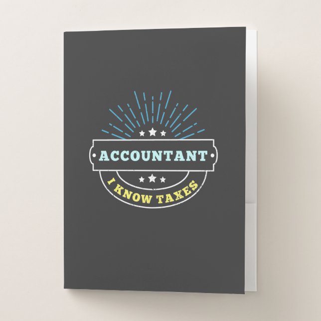 Accountant Know Taxes Pocket Folder (Front)