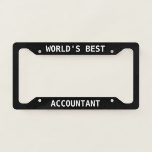 Accountant License Plate Frame Gift