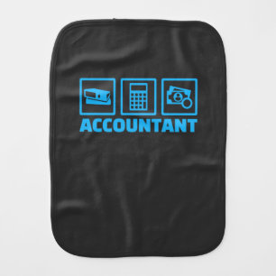 Accountant Life Baby Burp Cloth