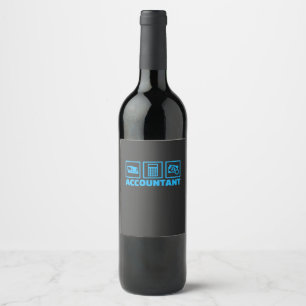 Accountant Life Wine Label