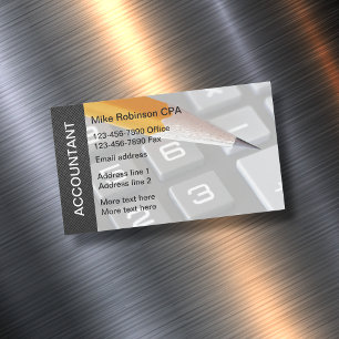 Accountant Modern Business Card Magnets