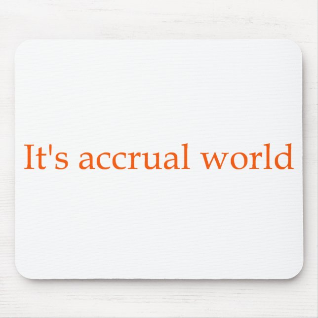 Accountant Mouse pad (Front)