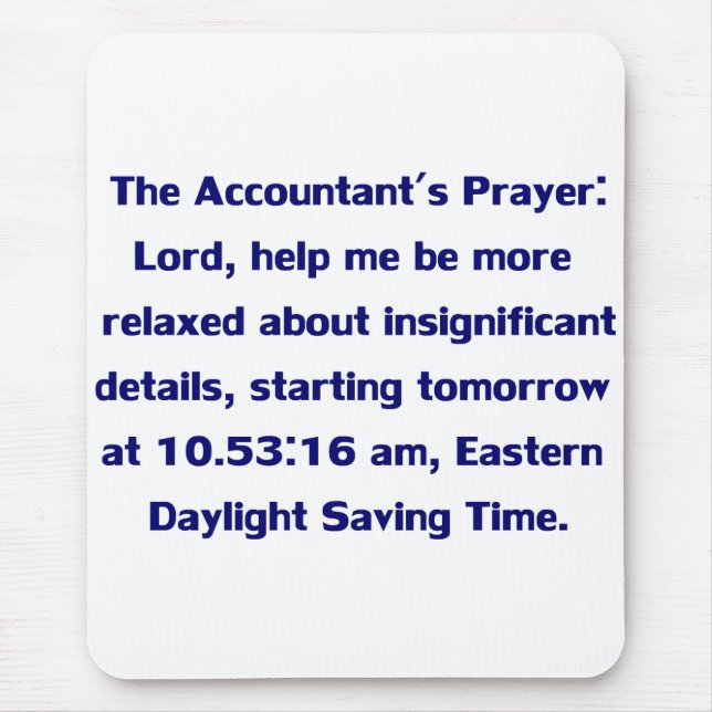 Accountant Mouse pad (Front)