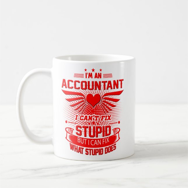 Accountant Mug, Accounting Coffee Mug Travel Mug (Left)