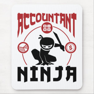 Accountant Ninja Accounting CPA Mouse Pad