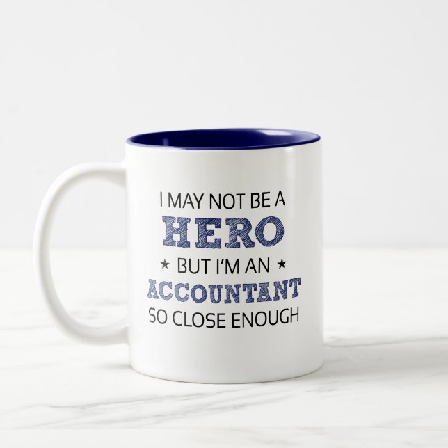 Accountant Novelty Two-Tone Coffee Mug (Left)
