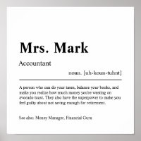 Accountant Personalized Gift