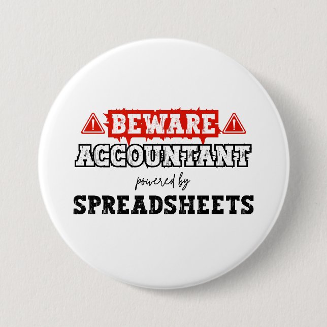 Accountant Powered By Spreadsheet | Accounting Button (Front)