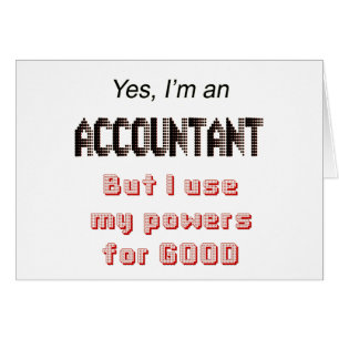 Accountant Powers Funny Office Humor Saying Cards