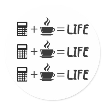 Accountant Profession Classic Round Sticker Accountant Profession Classic Round Sticker
