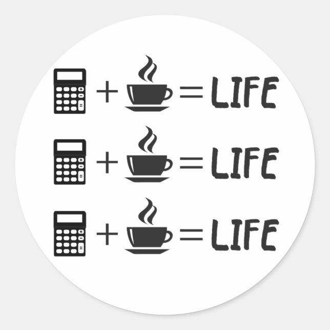 Accountant Profession Classic Round Sticker (Front)