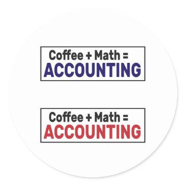 Accountant Profession Classic Round Sticker