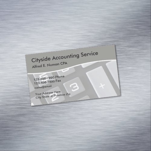Accountant Professional CPA Business Card Magnet