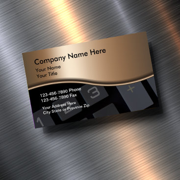 Accountant Professional CPA Business Card Magnet