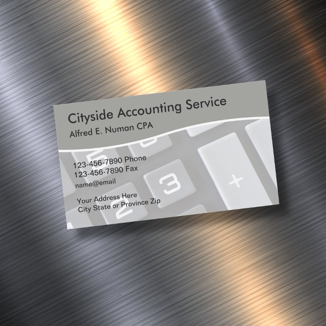 Accountant Professional CPA Business Card Magnet (Creator Uploaded)