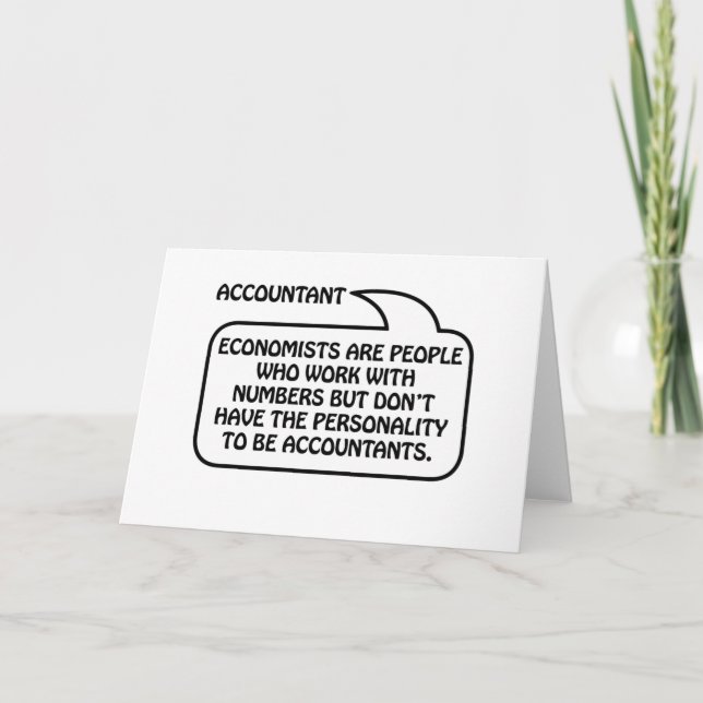 Accountant Quote Bubble Card (Front)