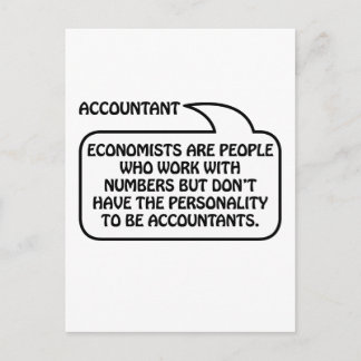 Accountant Quote Bubble Postcard