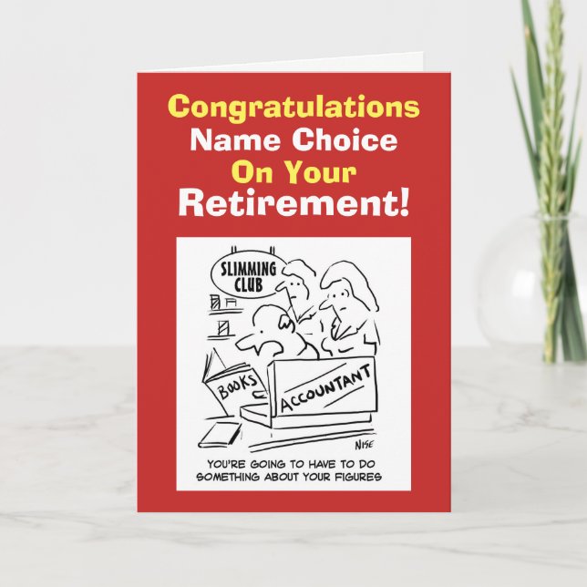 Accountant Retirement Card (Front)