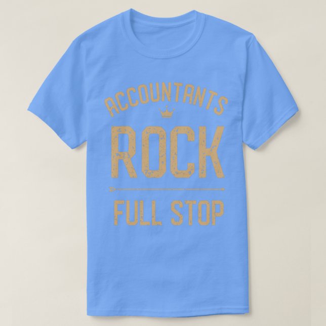 Accountant Rock Full Stop 2 T-Shirt (Design Front)