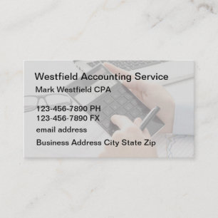 Accountant Simple Business Card Template