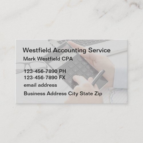 Accountant Simple Business Card Template