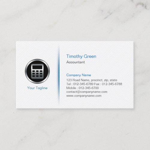 Accountant Simple Minimalist Business Card