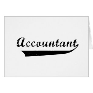 Accountant Sports Style Text Cards