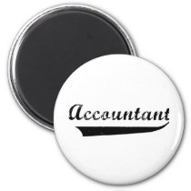 Accountant Sports Style Text Magnet