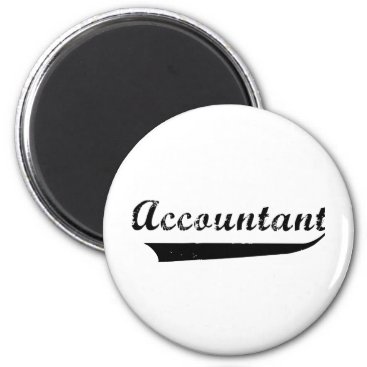 Accountant Sports Style Text Magnet