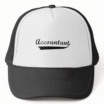 Accountant Sports Style Text Trucker Hat