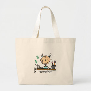 Accountant Stick Figure Bag