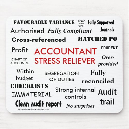 Accountant Stress Reliever _ Stress Manager Mouse Pad
