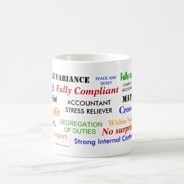 Accountant Stress Reliever Stress Relief Gift Coffee Mug (Center)