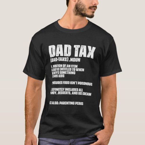 Accountant Tax Dad Bookkeeper Balance Audit Tax In T_Shirt