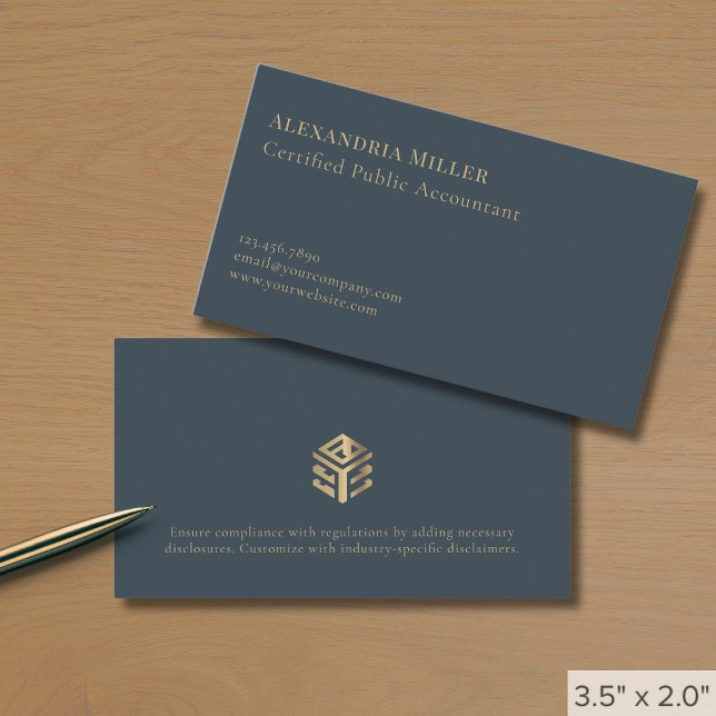 Accountant Tax Finance Professional Business Card (Creator Uploaded)