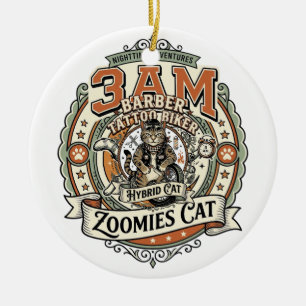Accountant Tax Season Cat Accountant Tax Season Ca Ceramic Ornament