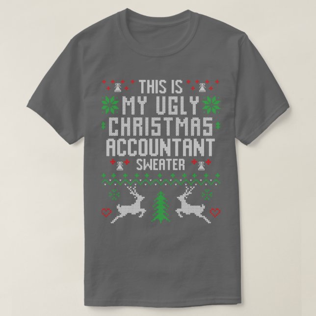 Accountant Ugly Christmas Sweater (Design Front)