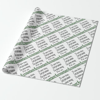 ACCOUNTANT WRAPPING PAPER