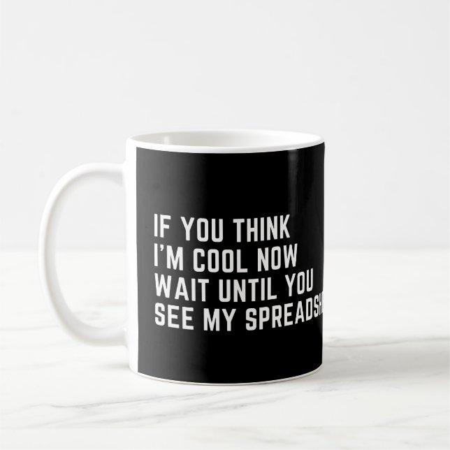 Accountants And Auditors Funny Spreadsheet Saying Coffee Mug (Left)
