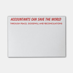 Accountants Can Save the World Post-it® Notes