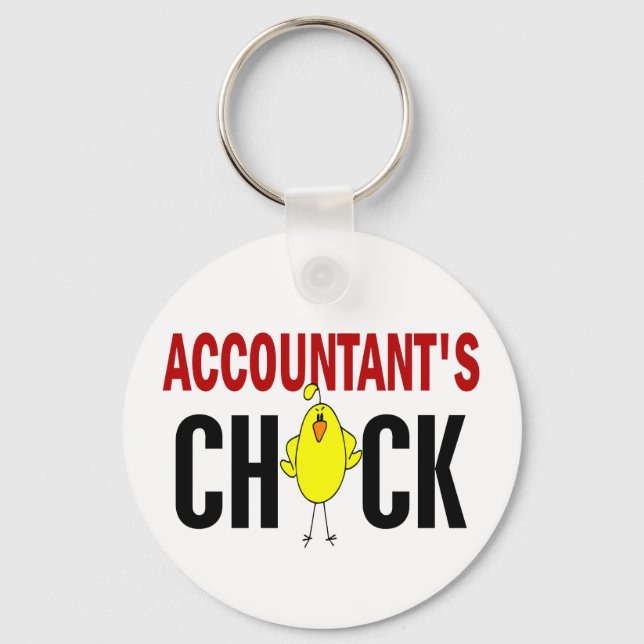 Accountant's Chick Keychain (Front)